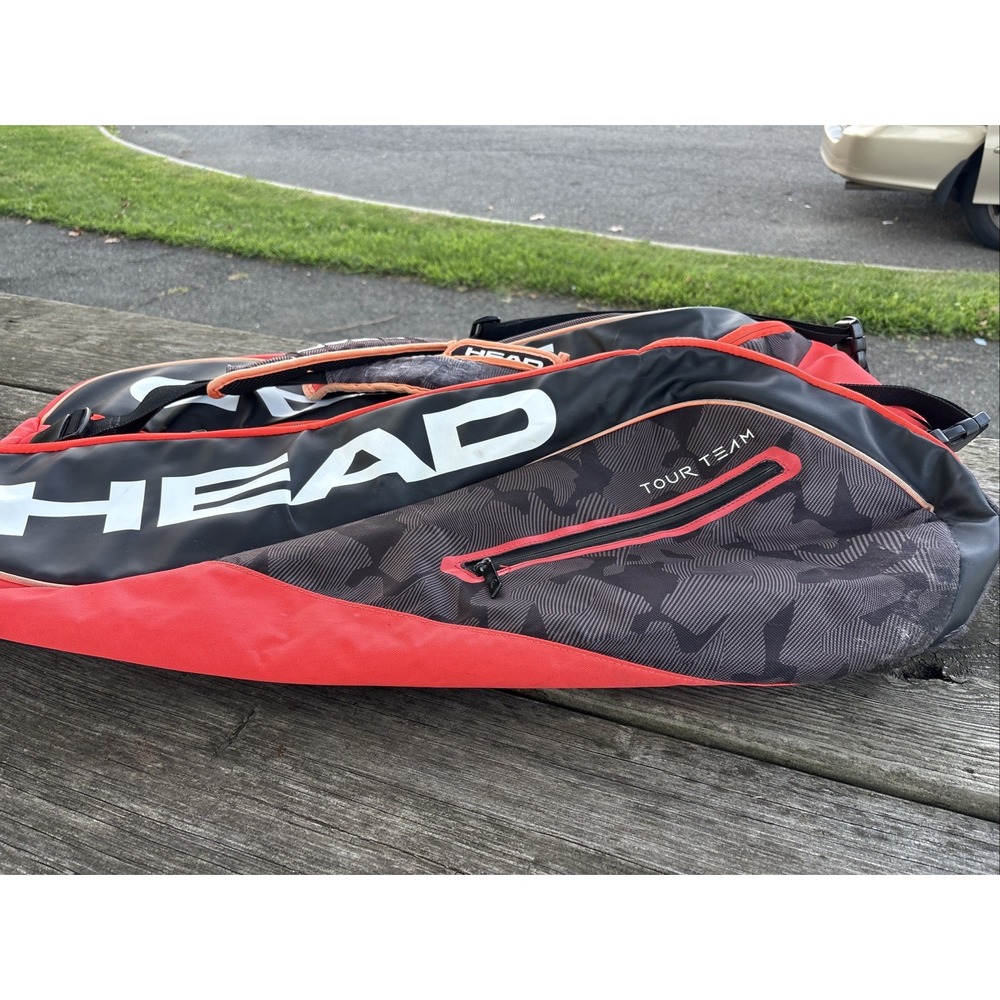 HEAD Tour Team Tennis Racket Bag Black Red Grey Camo Gear Carrier